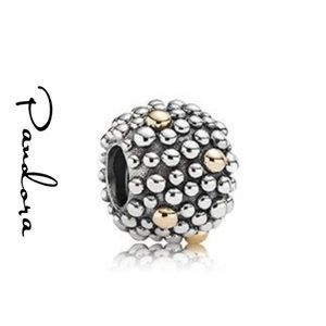 Retired NEW PANDORA 14k Beaded Charm(Never Used)